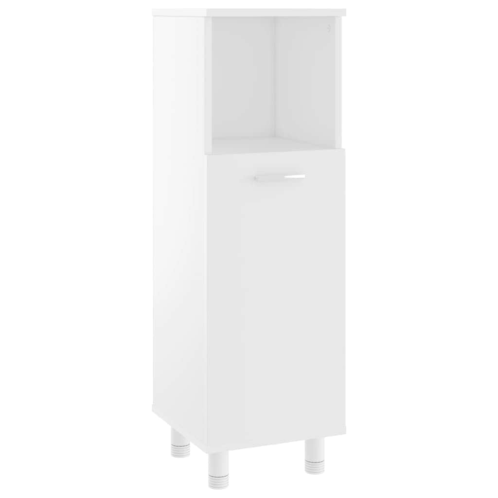 Bathroom Cabinet White,  Engineered Wood