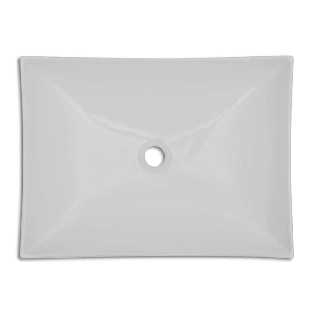 Bathroom Ceramic Porcelain Sink Art Basin White High Gloss