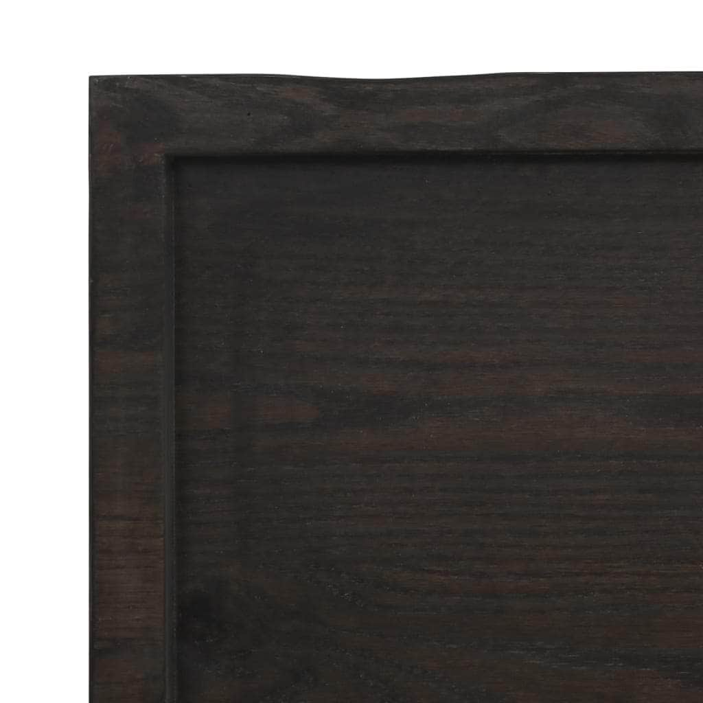 Bathroom Countertop Dark Grey-Treated Solid Wood