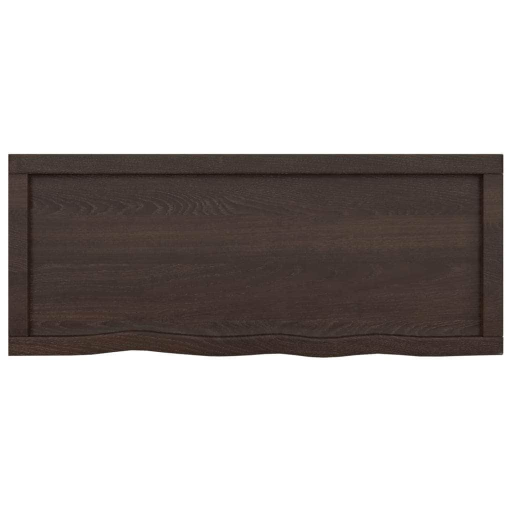 Bathroom Countertop Dark Grey-Treated Solid Wood