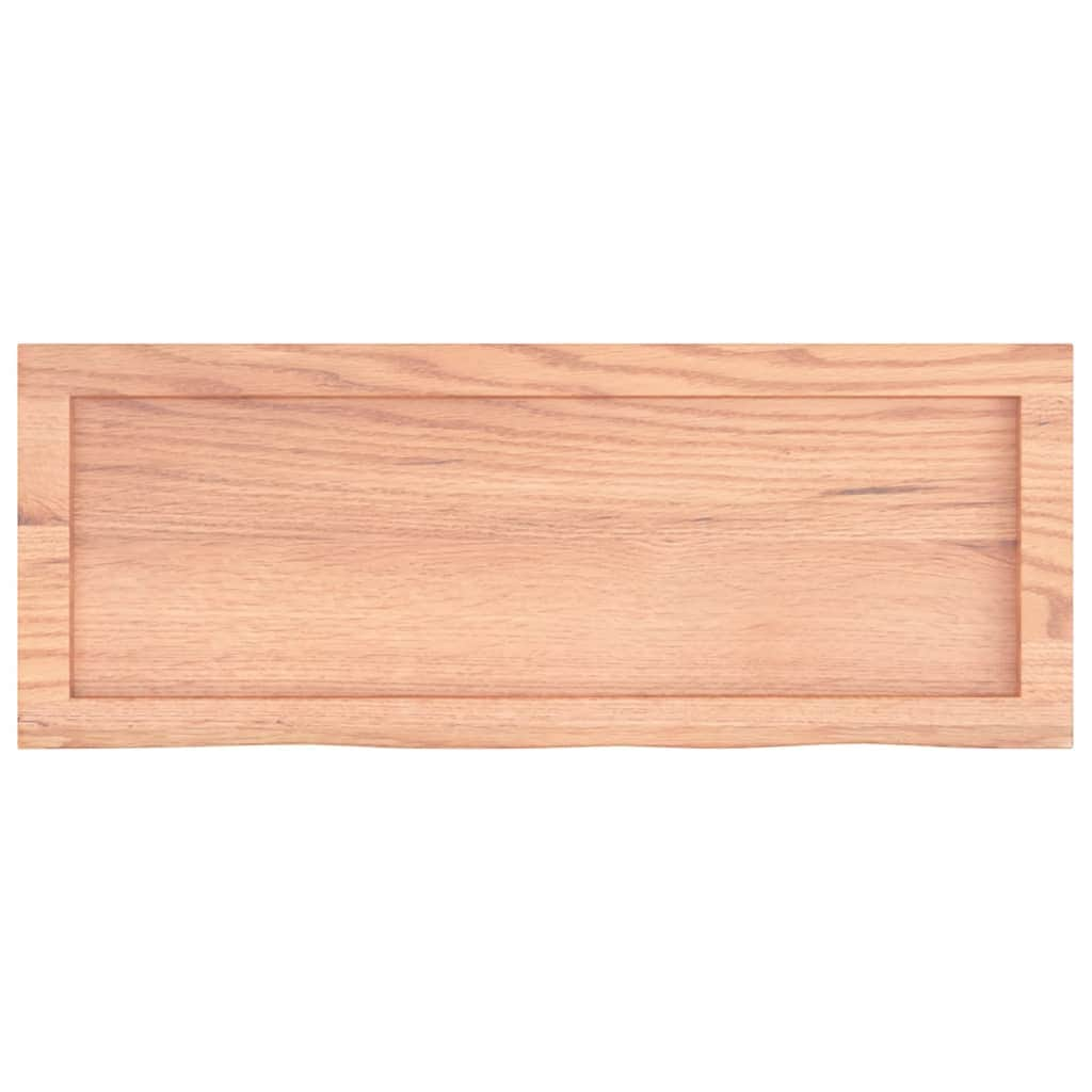 Bathroom Countertop Treated Solid Wood Light Brown