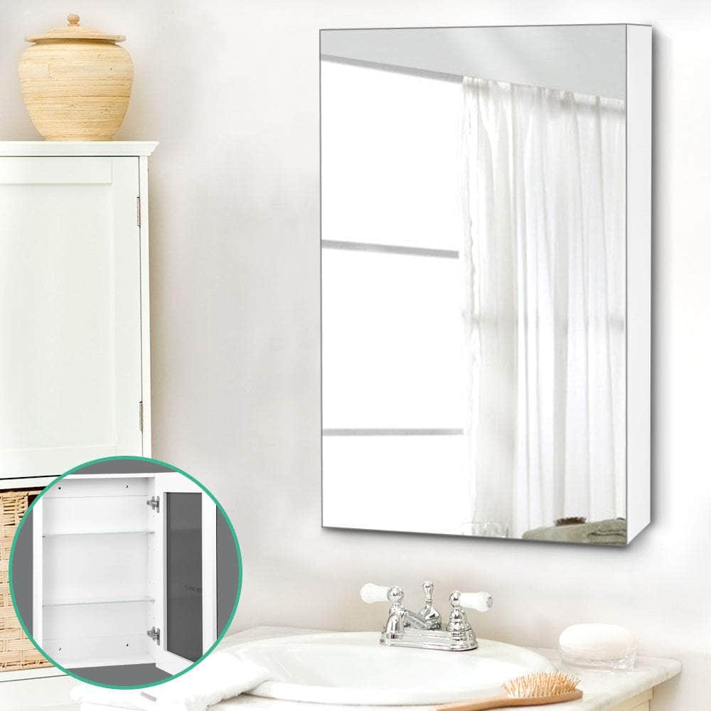 Bathroom Mirror Cabinet 450x720mm White