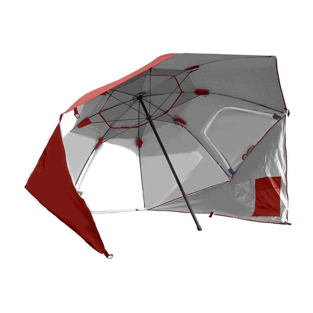 Beach Umbrella Outdoor Umbrellas Red 2.13M