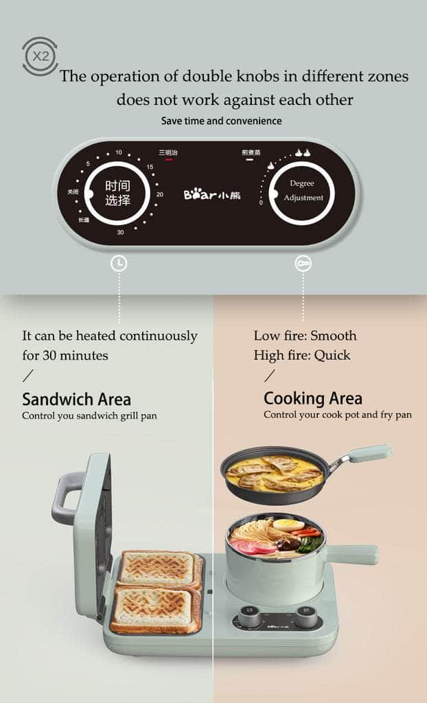 Bear Multifunctional Breakfast Machine