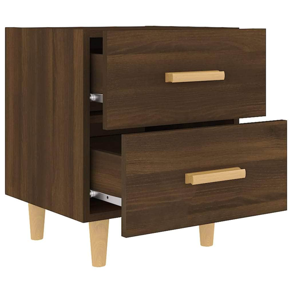 Bed Cabinet Brown Oak