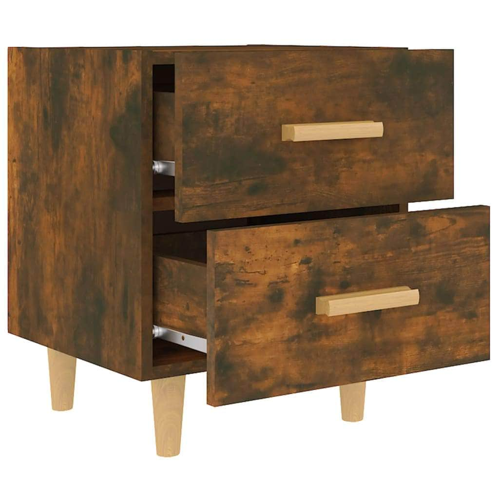 Bed Cabinets 2 pcs Smoked Oak