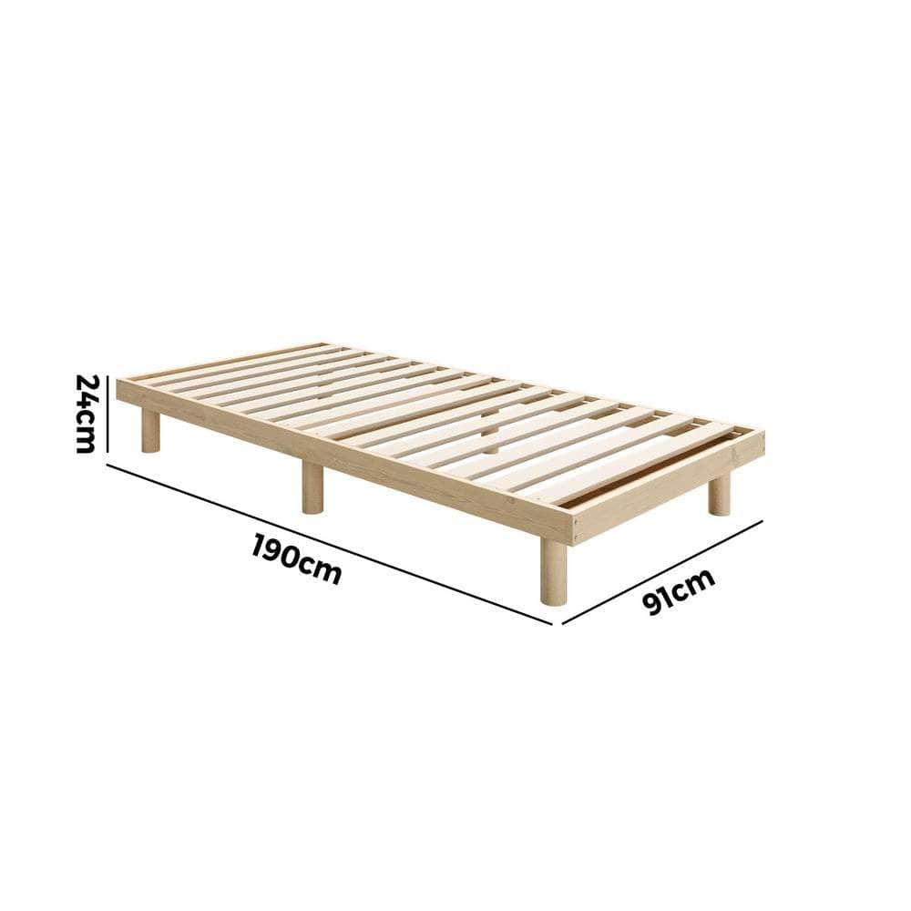 Bed Frame Double/Queen/Single/King Size Wooden Bed Base