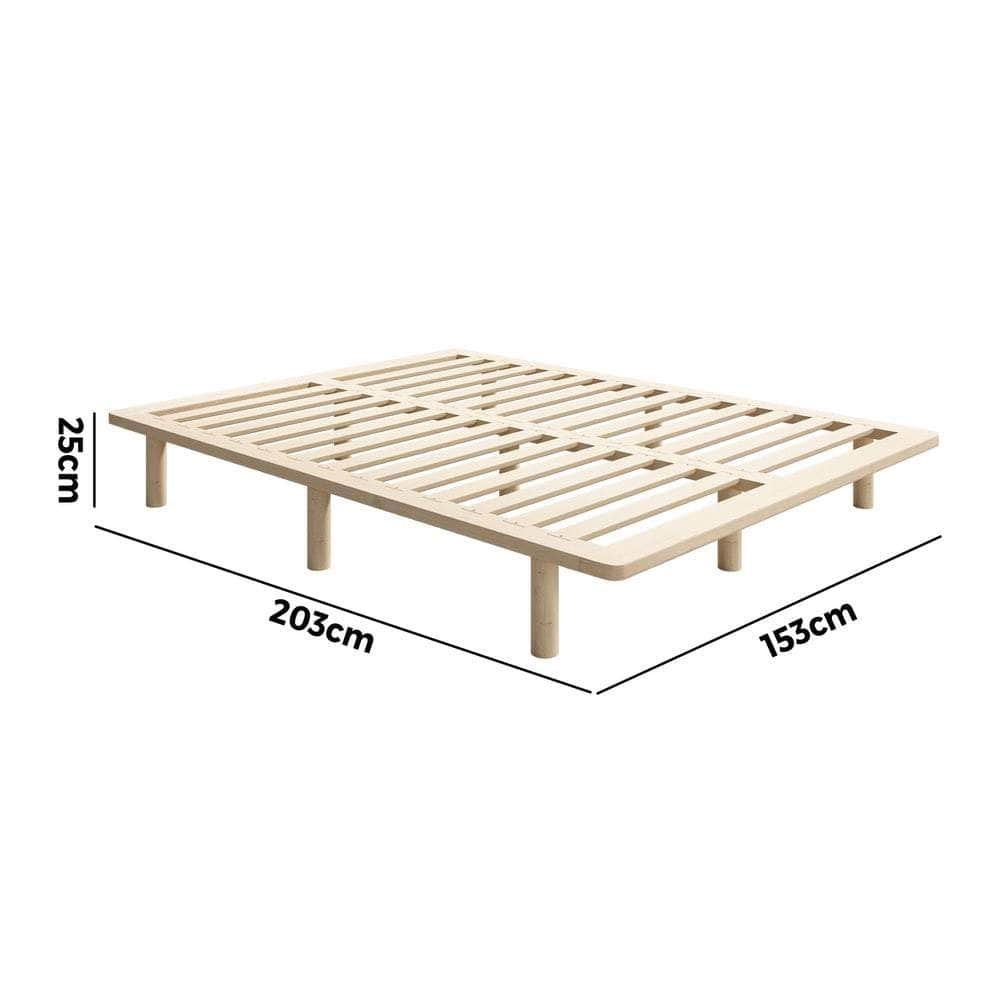 Bed Frame Double/Queen/Single/King Size Wooden Bed Base