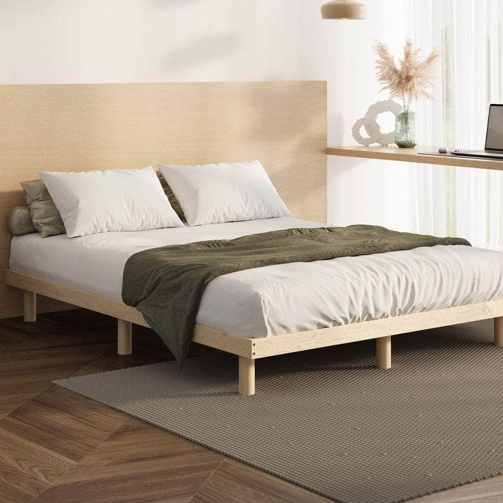 Bed Frame Double/Queen/Single/King Size Wooden Bed Base