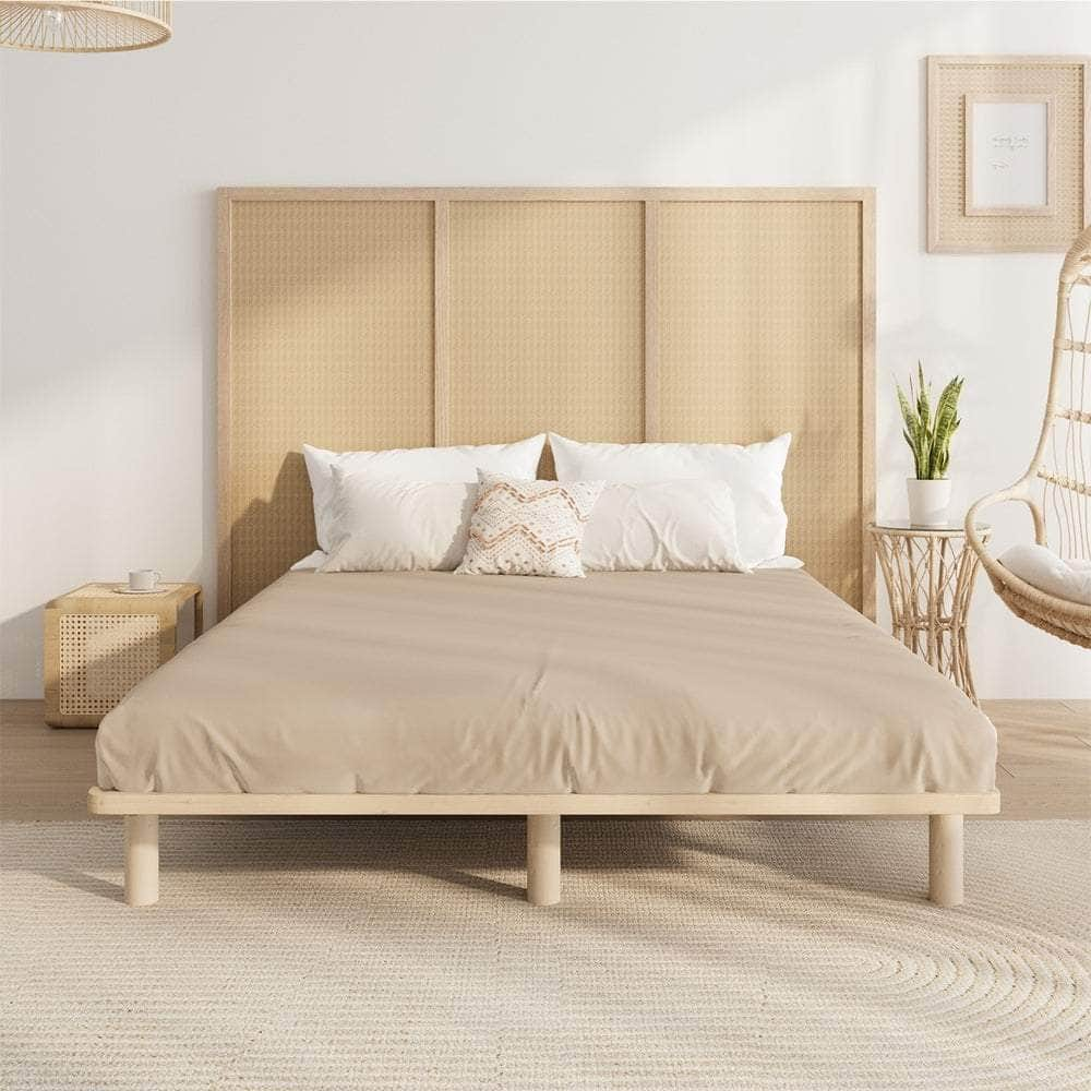 Bed Frame Double/Queen/Single/King Size Wooden Bed Base