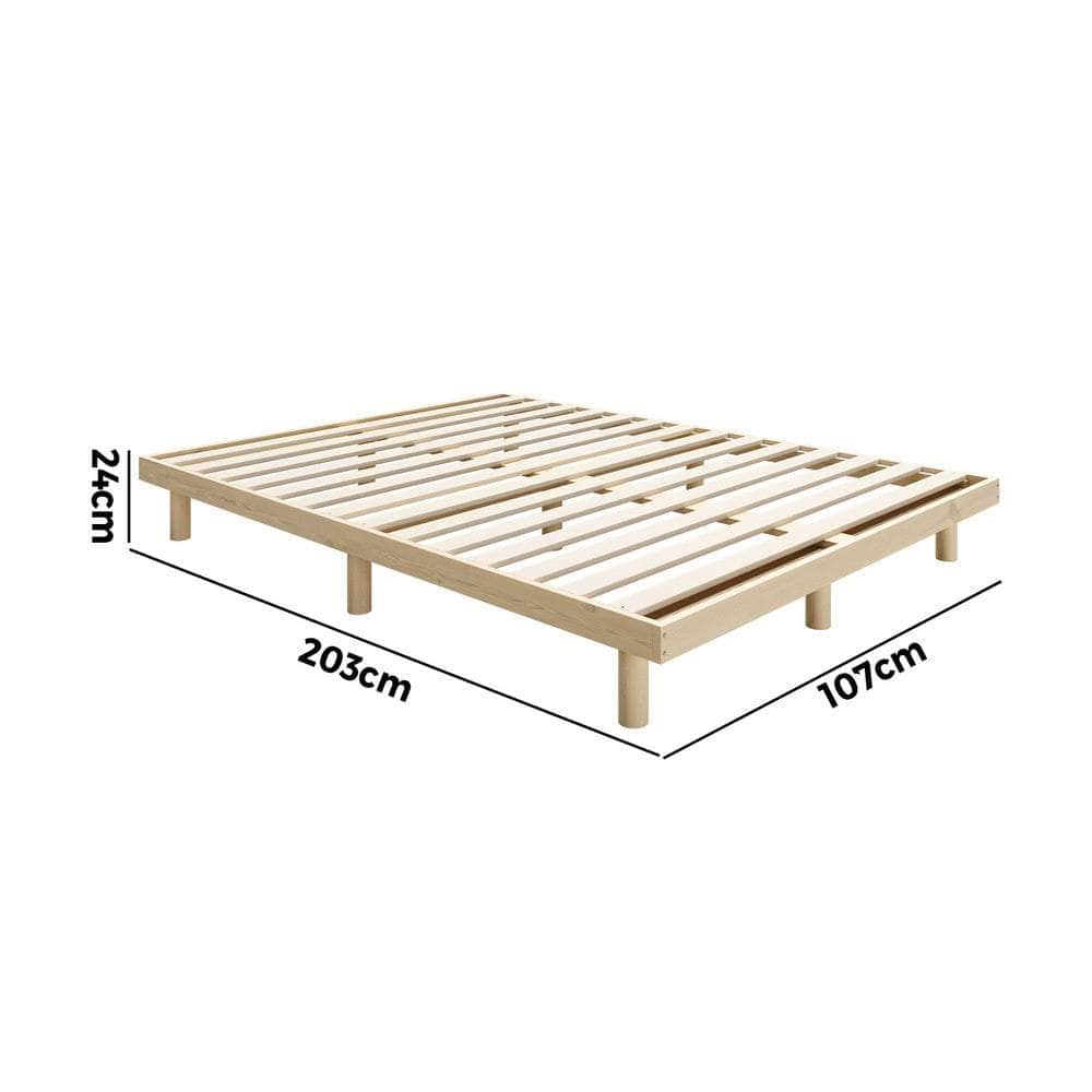 Bed Frame Double/Queen/Single/King Size Wooden Bed Base