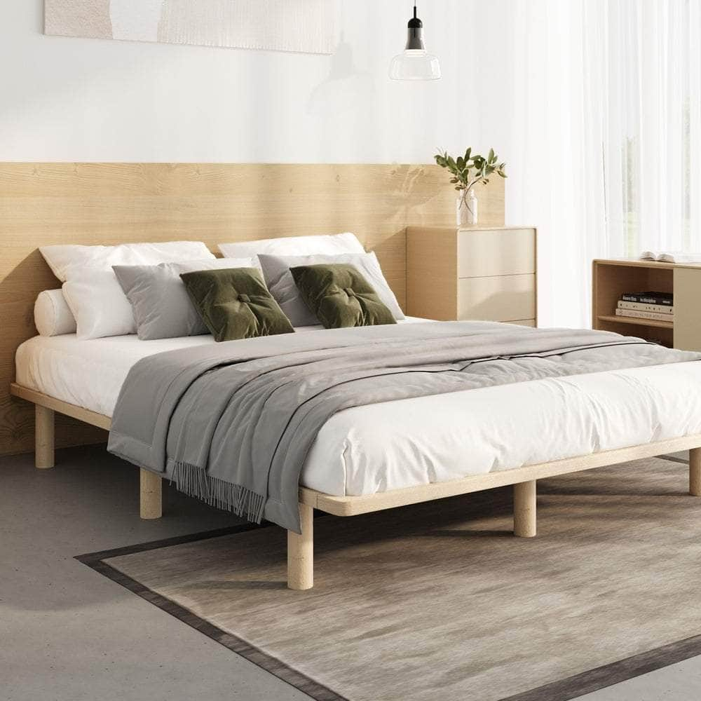 Bed Frame Double/Queen/Single/King Size Wooden Bed Base