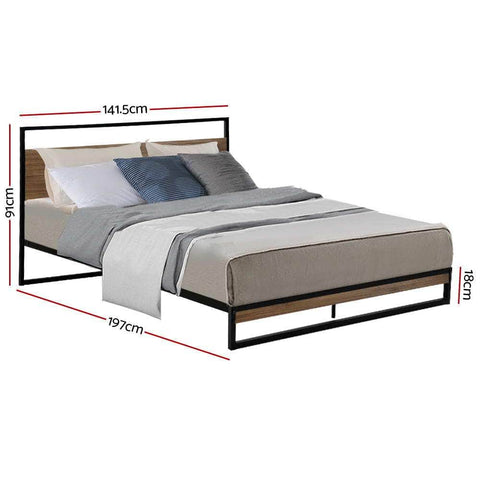 Bed Frame Double Size Metal Frame DANE