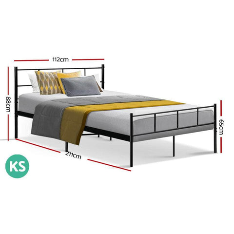 Bed Frame King Single Metal Bed Frames SOL