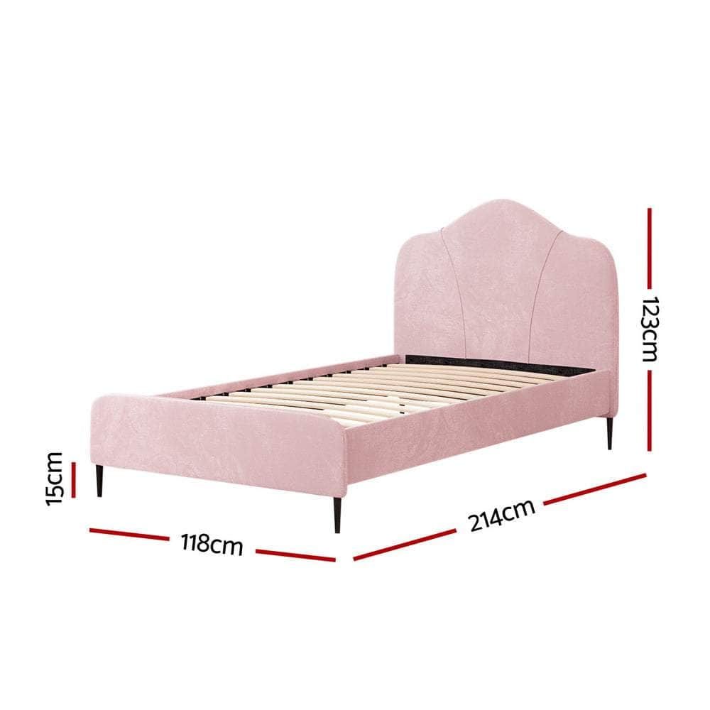 Bed Frame King Single/Queen Size Velvet