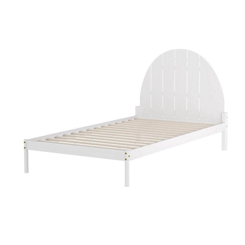 Bed Frame King Single Size Wooden White