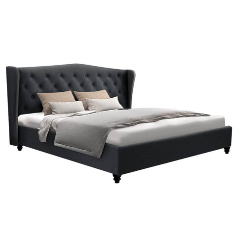 Bed Frame King Size Charcoal Pier