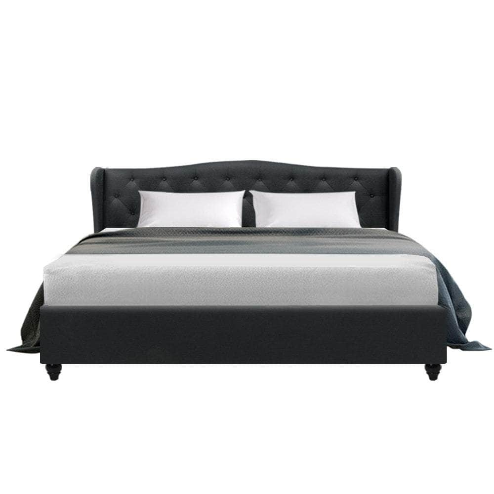 Bed Frame King Size Charcoal Pier