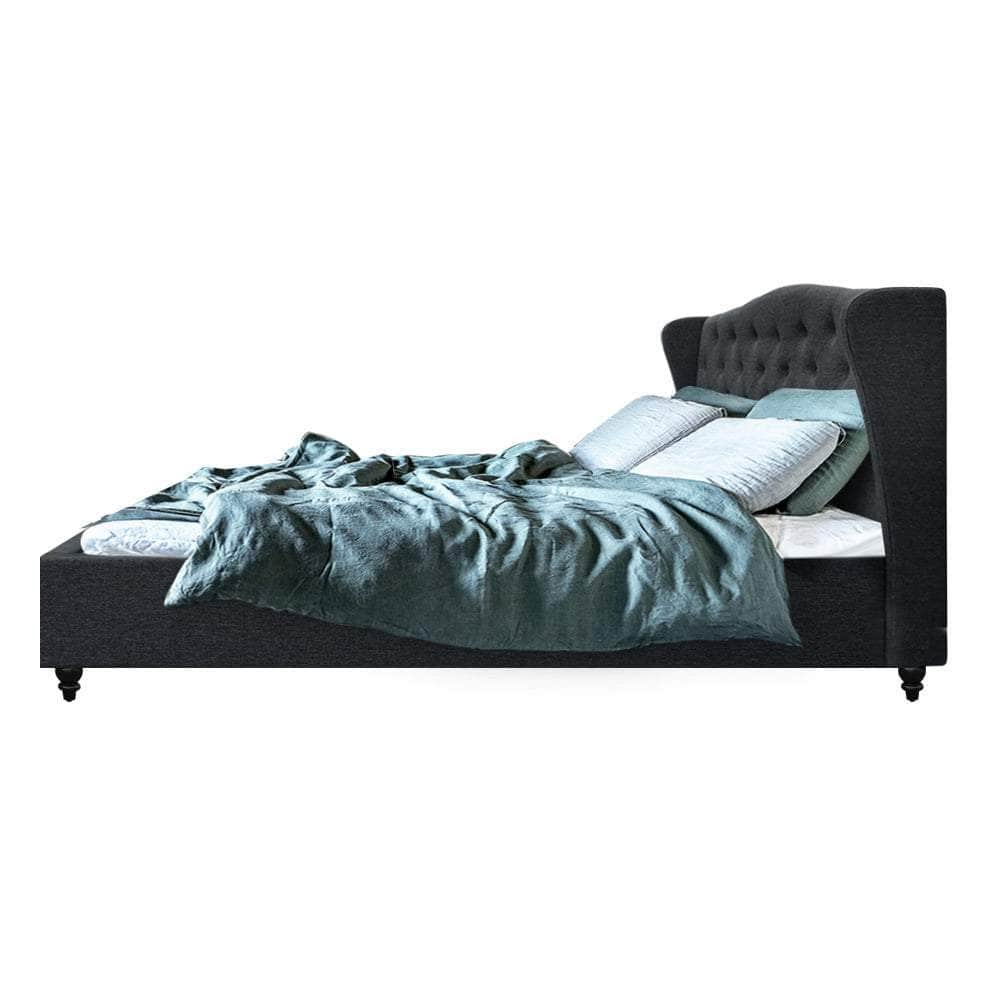 Bed Frame King Size Charcoal Pier