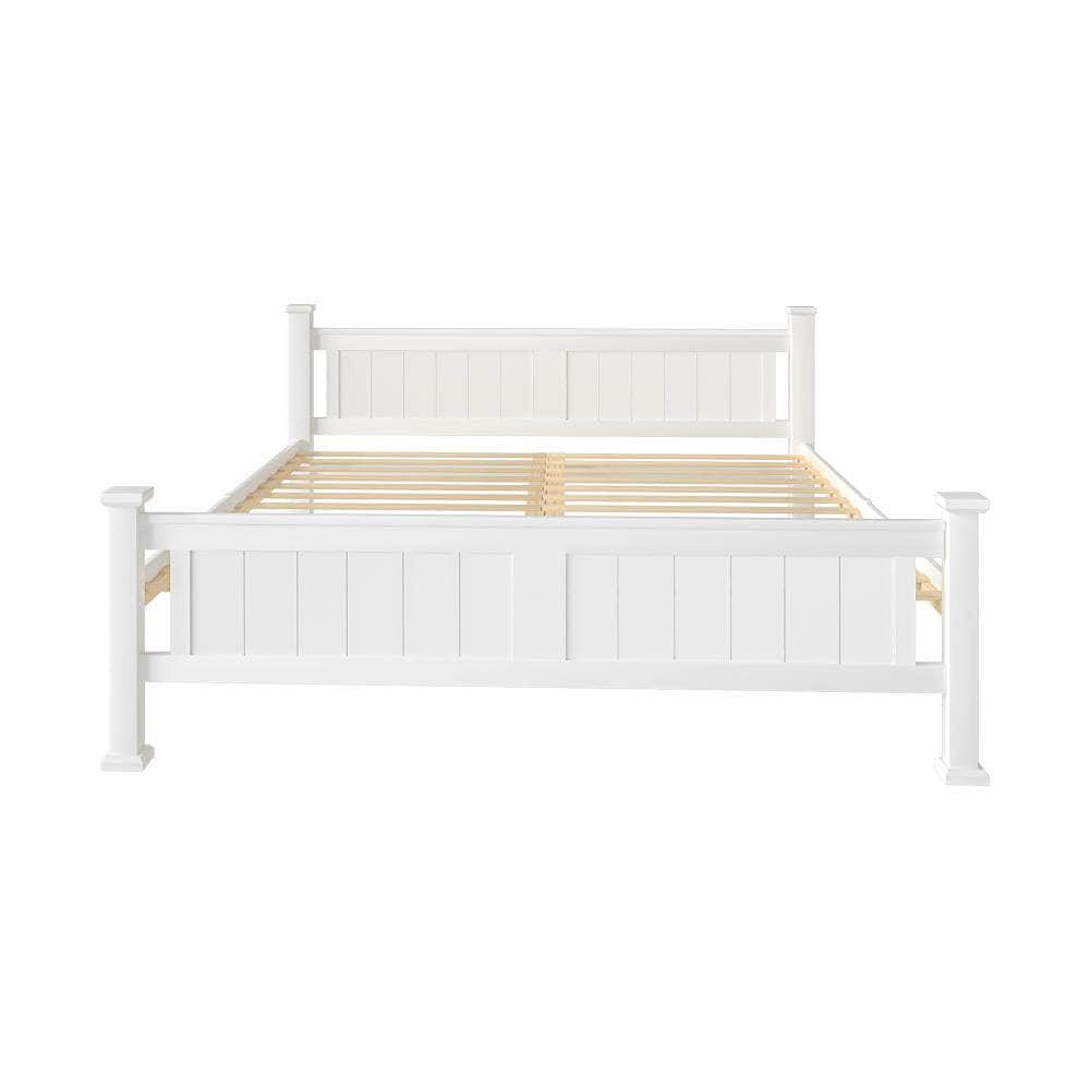 Bed Frame Pine Wooden Timber Base Platform Bedroom