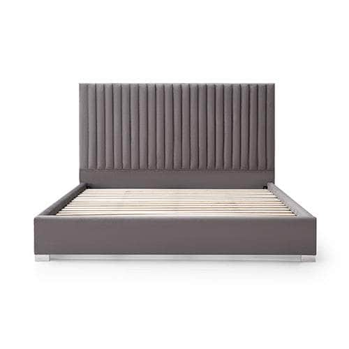 Bed Frame Queen/King Polyester Fabric Padded Upholstery