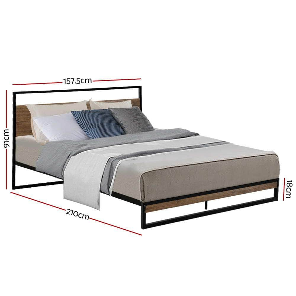 Bed Frame Queen Size Metal Frame DANE