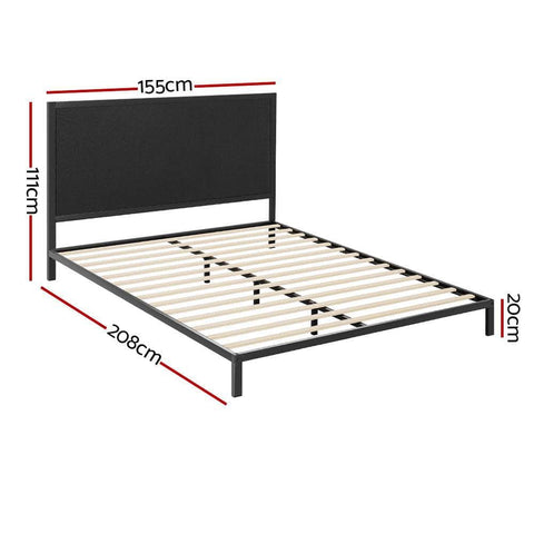 Bed Frame Queen Size Metal Frame PADA