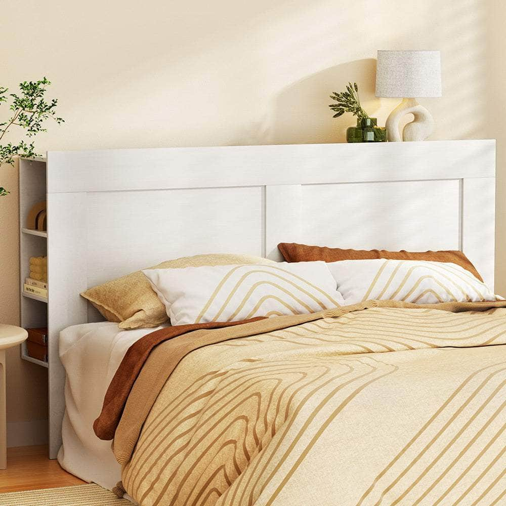 Bed Frame Shelves Headboard Bedhead Bas Q/D(Headboard Only)