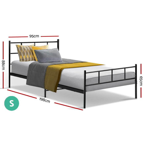 Bed Frame Single Metal Bed Frames SOL