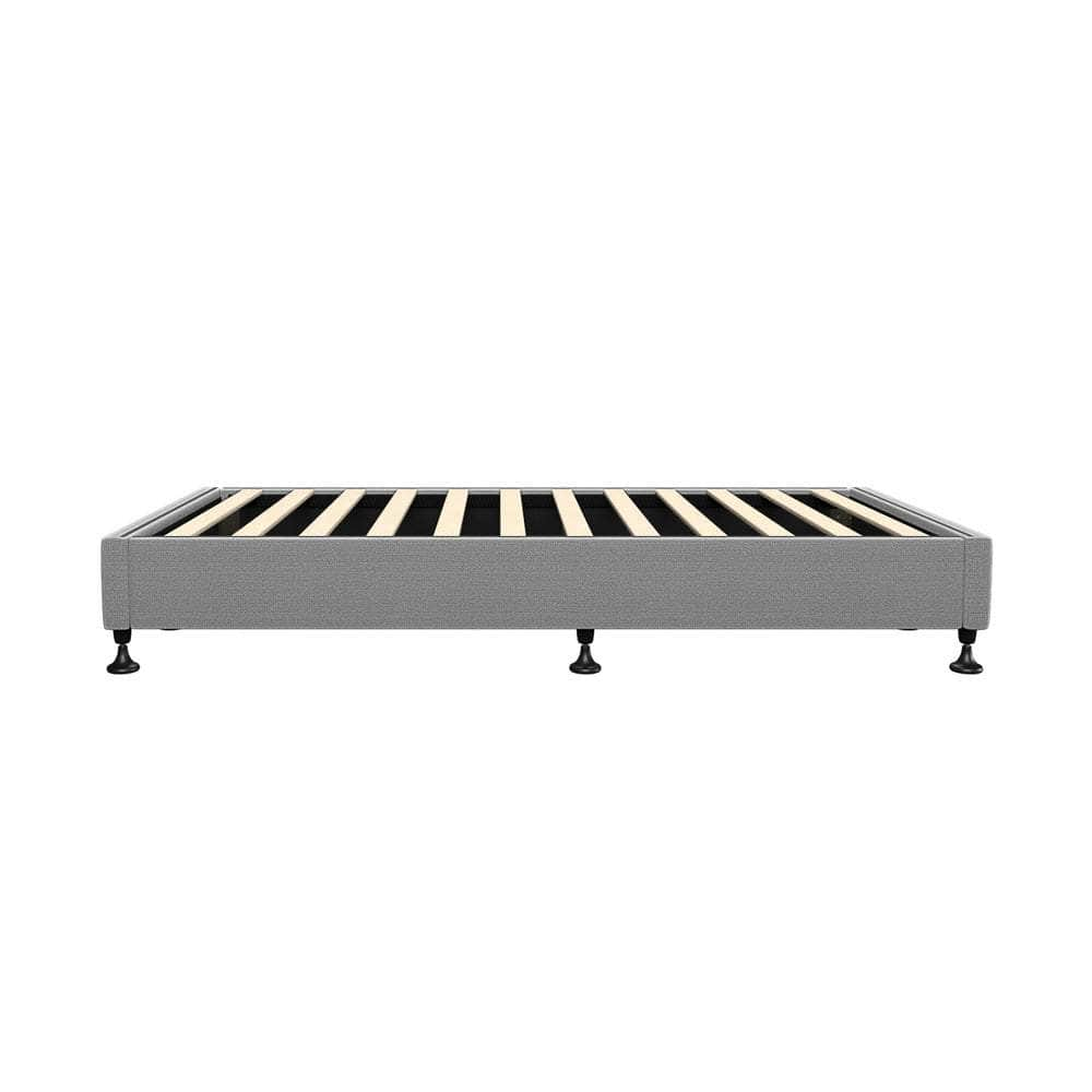 Bed Frame Single Size Bed Base Platform Grey