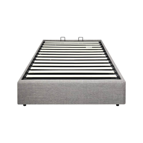 Bed Frame Single Size Gas Lift Base With Storage