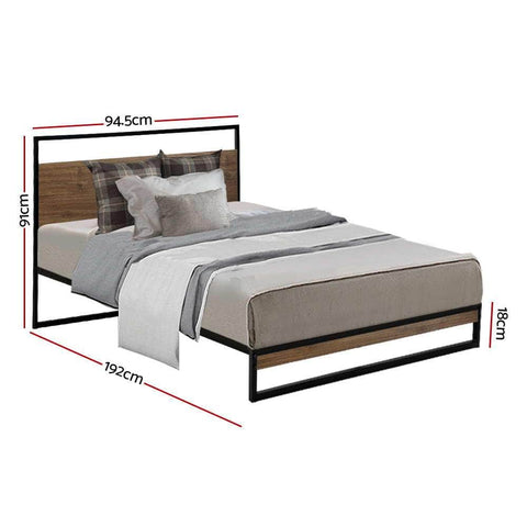 Bed Frame Single Size Metal Frame DANE