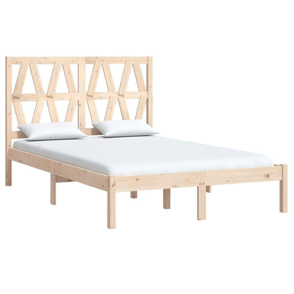 Bed Frame Solid Wood Pine 5FT