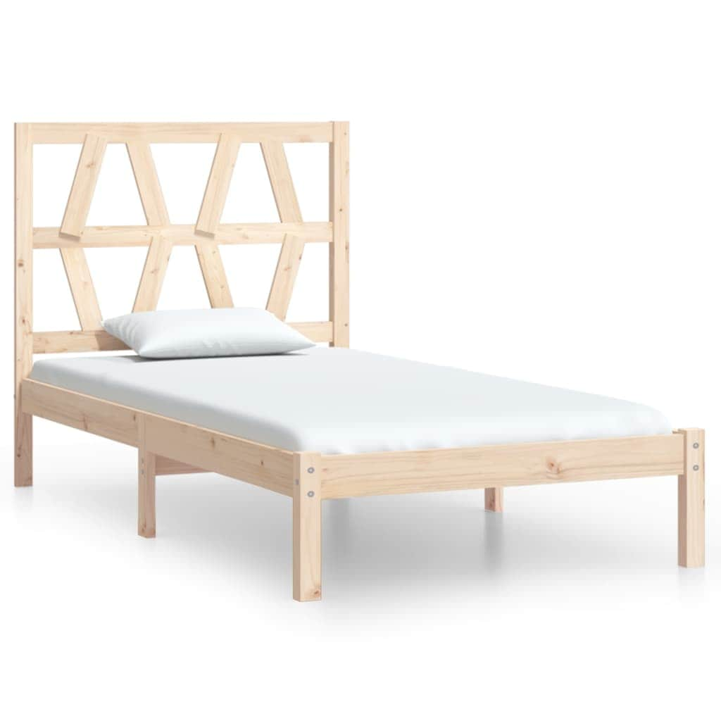 Bed Frame Solid Wood Pine Single Size