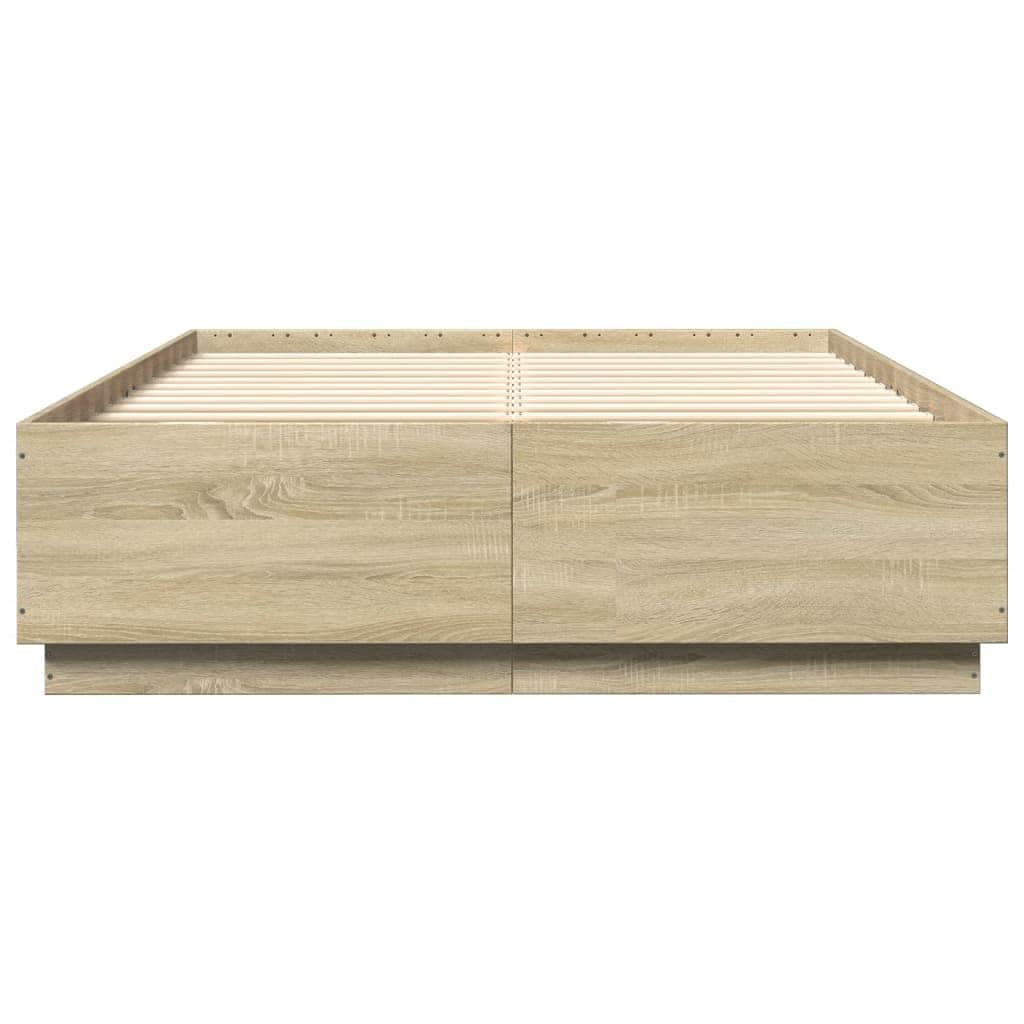 Bed Frame - Sonoma Oak Engineered Wood