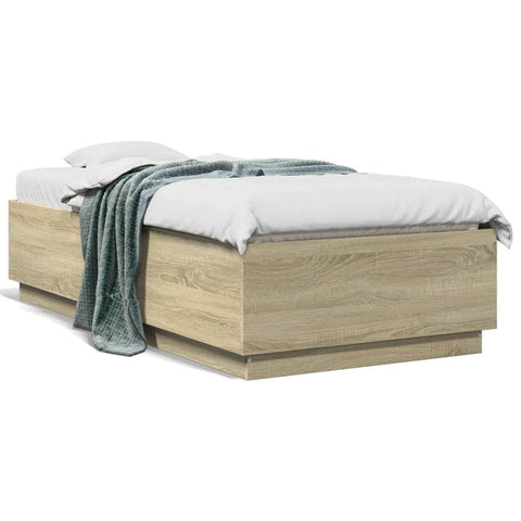 Bed Frame Sonoma Oak Engineered Wood