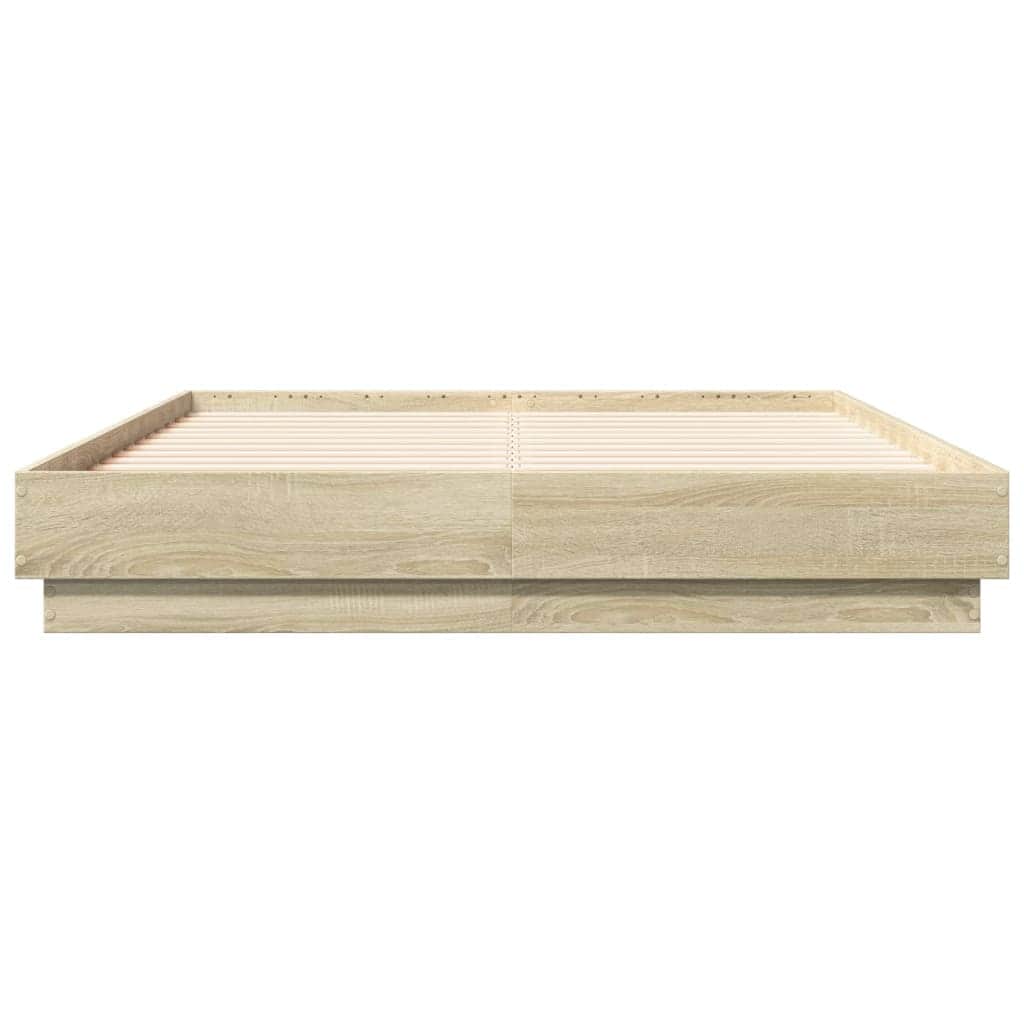 Bed Frame Sonoma Oak-Engineered Wood