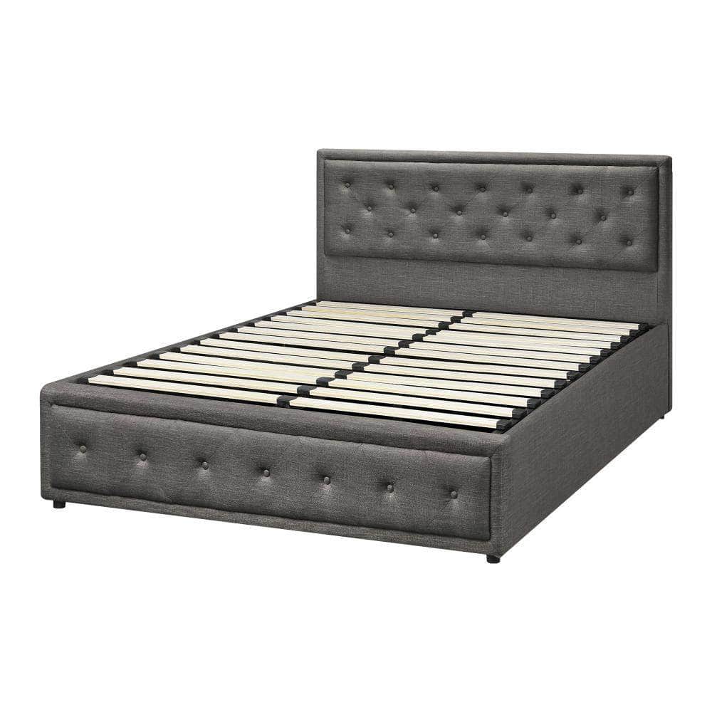 Bed Frame with Storage Space Gas Lift Bed Mattress Base – Simple deals