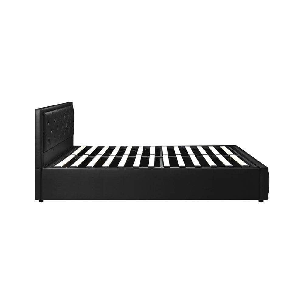 Bed Frame with Storage Space Gas Lift Bed Mattress Base