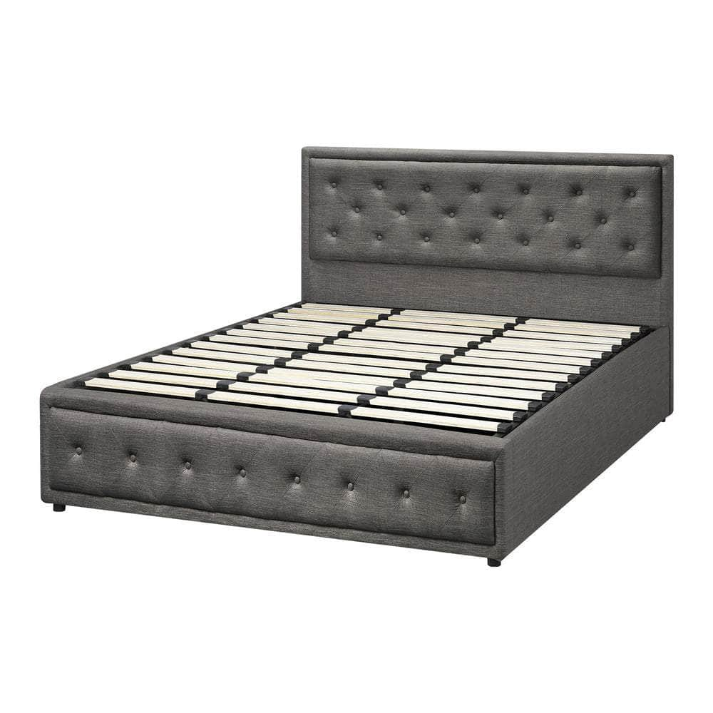 Bed Frame with Storage Space Gas Lift Bed Mattress Base