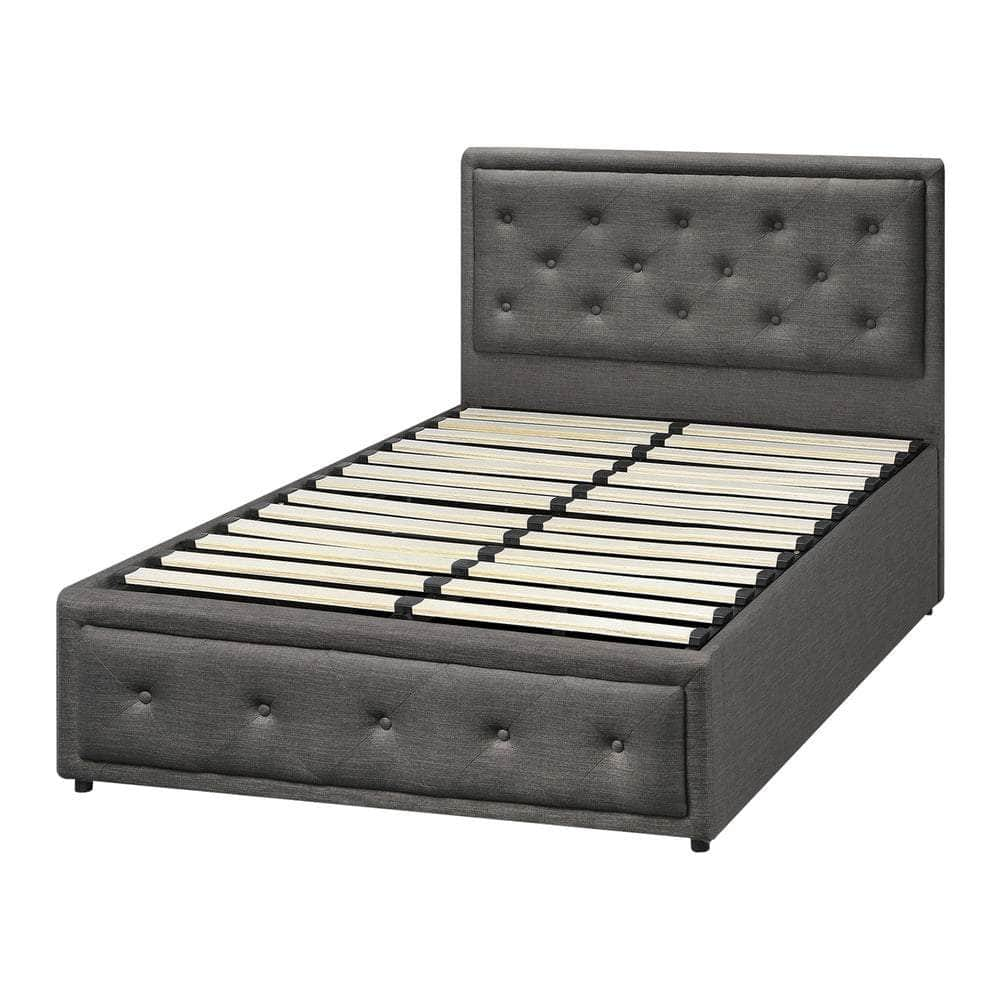 Bed Frame with Storage Space Gas Lift Bed Mattress Base