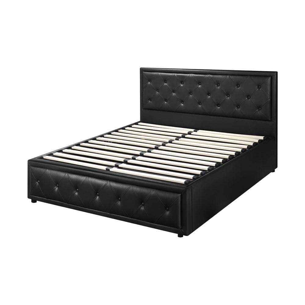 Bed Frame with Storage Space Gas Lift Bed Mattress Base