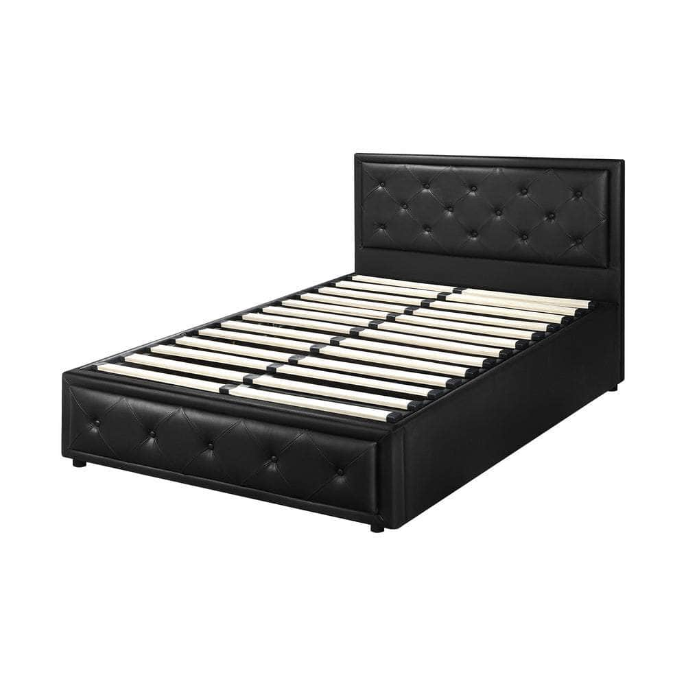 Bed Frame with Storage Space Gas Lift Bed Mattress Base