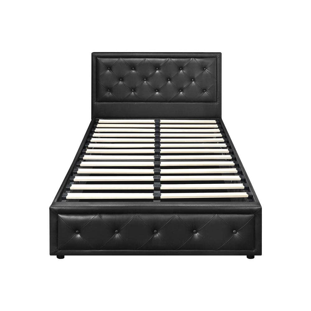 Bed Frame with Storage Space Gas Lift Bed Mattress Base