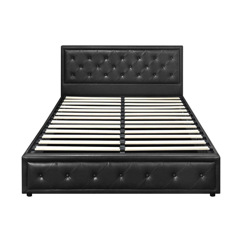 Bed Frame with Storage Space Gas Lift Bed Mattress Base