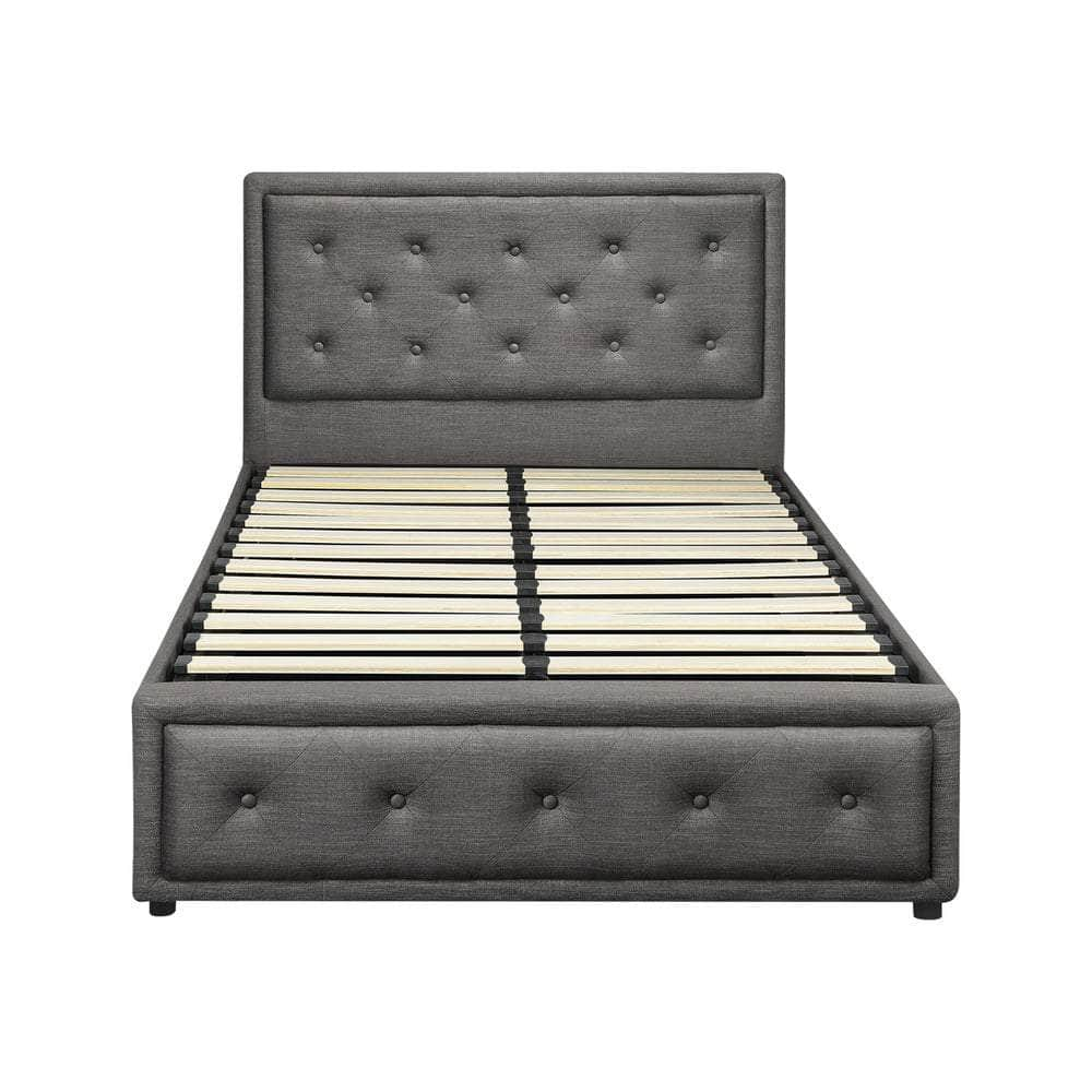 Bed Frame with Storage Space Gas Lift Bed Mattress Base