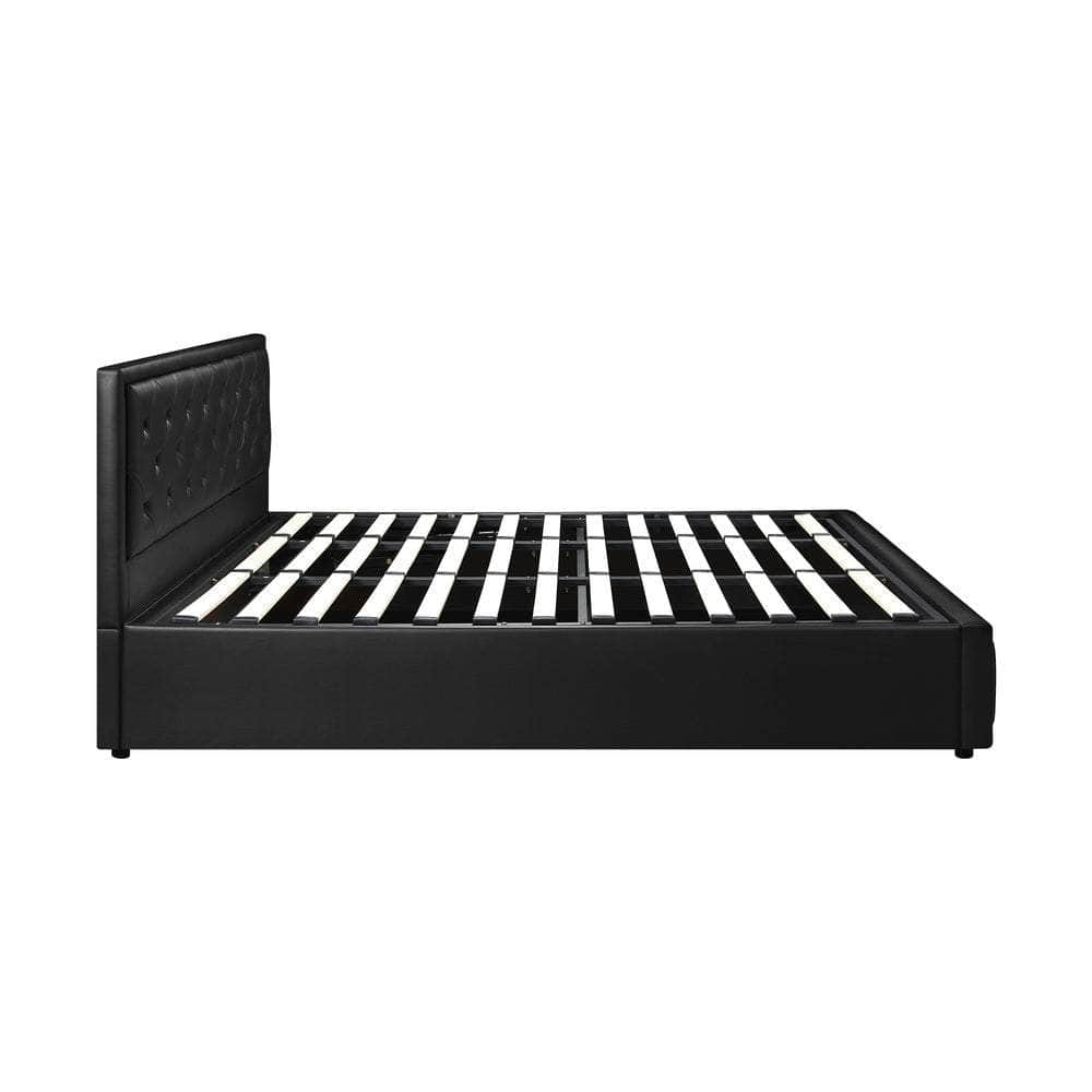 Bed Frame with Storage Space Gas Lift Bed Mattress Base