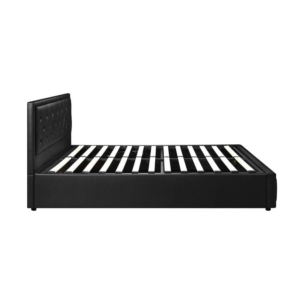 Bed Frame with Storage Space Gas Lift Bed Mattress Base