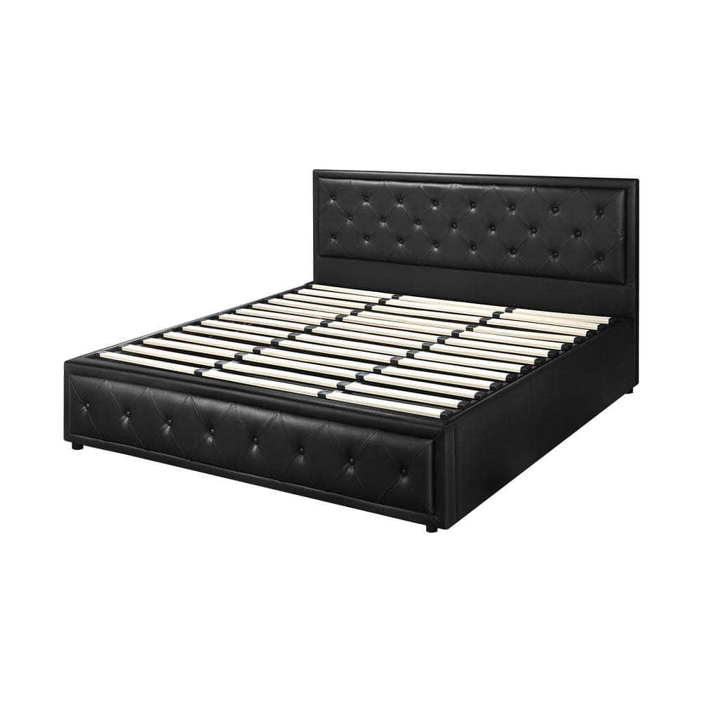 Bed Frame with Storage Space Gas Lift Bed Mattress Base