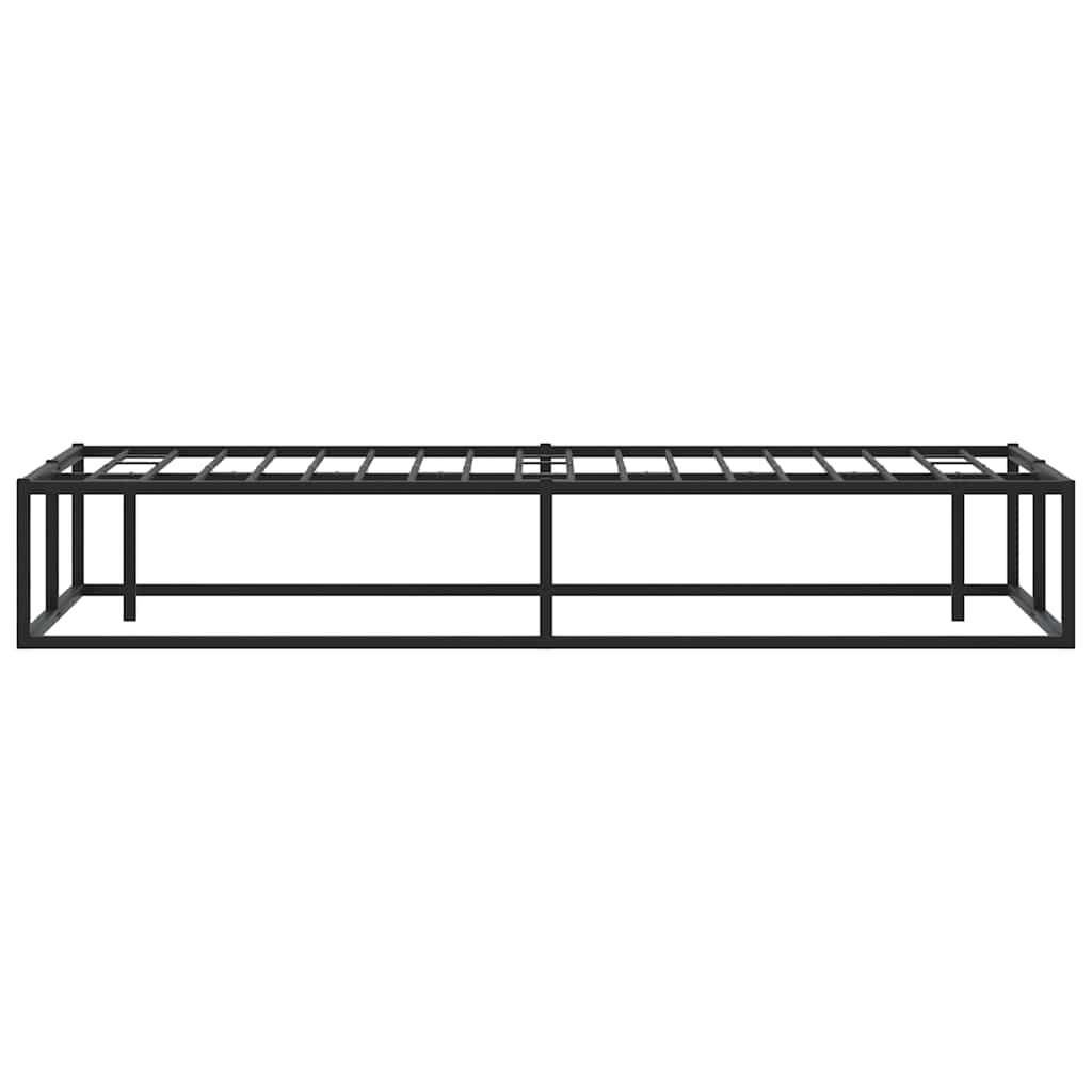 Bed Frame without Mattress Black Double Metal